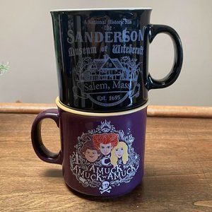 Hocus Pocus Mug Set-Large Pair made by Disney-Salem Memorabilia